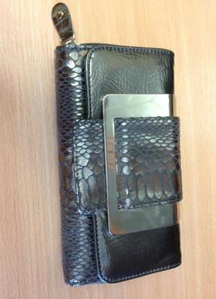 Гаманець срібло сірий