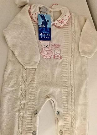 В'язаний ромпер для дівчинки