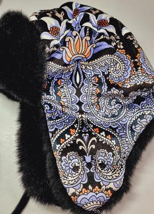 Женская шапка ушанка