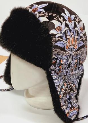Женская шапка ушанка