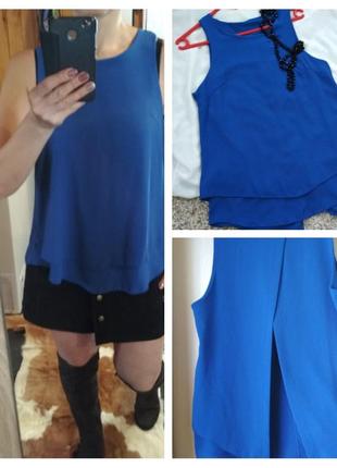 Яркая стильная блуза, спинка приоткрыта, италия, р. 8-12