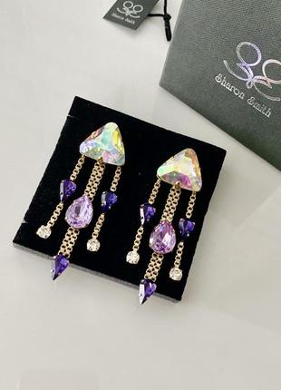 Сережки аксесуари sharon smith італія біжутерія люкс old money