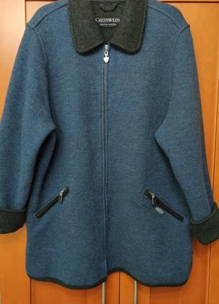Пальто куртка кардиган из 100%шерсти giesswein
