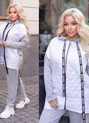 Стильний жіночий костюм куртка і штани 4 кольори4 фото