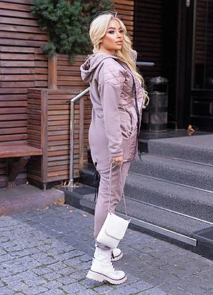Стильний жіночий костюм куртка і штани 4 кольори8 фото