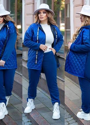 Стильний жіночий костюм куртка і штани 4 кольори2 фото