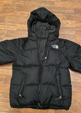 Пуховик черного цвета the north face 550 размер xxs или на подростка3 фото