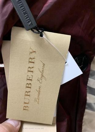 Женское пуховое пальто в стиле burberry (100% пух, перо)7 фото