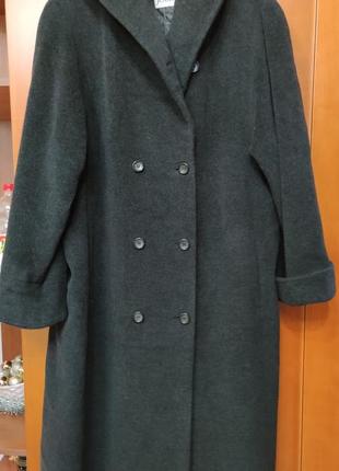 Пальто женское с англрой от jobis xxl с капюшоном