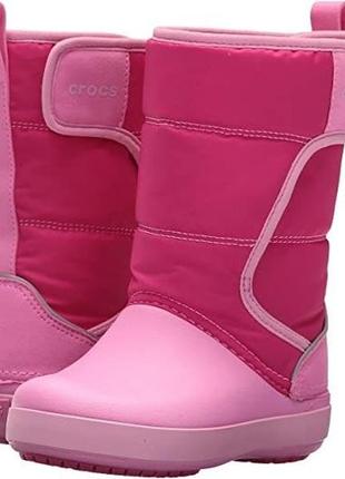 Сапоги детские крокс crocs kids lodgepoint snow boot с11.