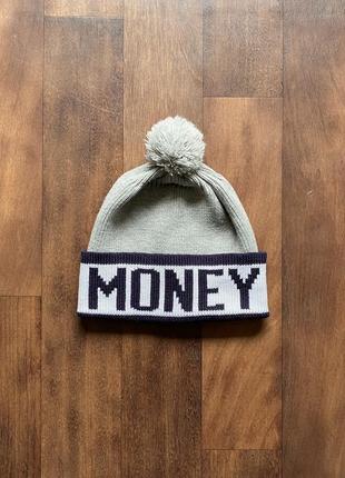 Шапка money оригинал серая