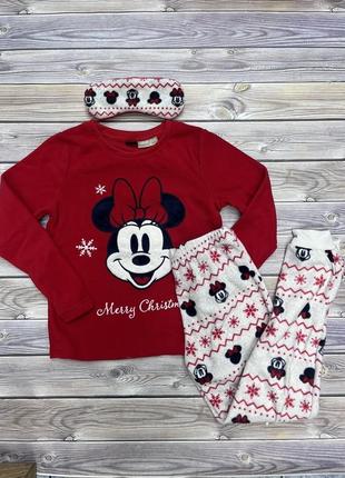 Пижама флисовая набор домашний minnie