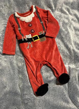 Новогодний человечек f&f, человечек санта, боди