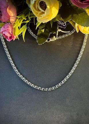 Срібний ланцюг чоловічий, 925 проба, 45 см