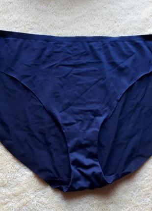 Новые черные большие бесшовные трусики слипы макси ххл/16/44/52,debenhams