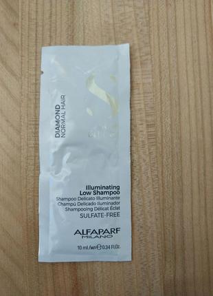 Alfaparf шампунь для волосся з мікрокристалами se mi di lino diamond illuminating low shampoo