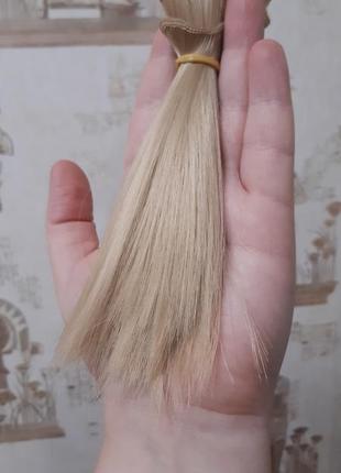 Штучне русяве волосся для ляльок ляльки3 фото