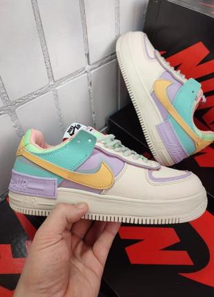 Женские зимние кроссовки с мехом найк nike air force 1 shadow winter fur