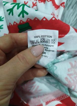 Бавовняна кофта реглан в новорічний принт розмір l6 фото