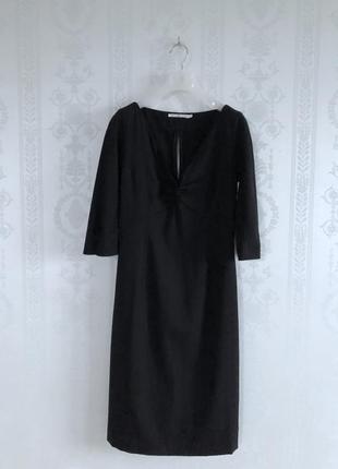 Брендове чорне плаття tommy hilfiger 98% вовна2 фото