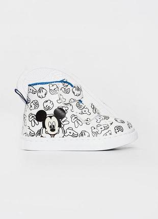 24/26 р фирменные высокие сникерсы кеды мальчишки с принтом mickey mouse микки мауса lc jerseys