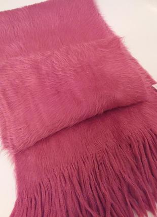 Fiore! шарф яркий розовый мягкий и уютный