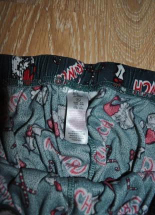 Актуальные велюровые пижамные штаны гринч grinch5 фото