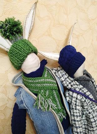 Авторские интерьерные куклы кролики