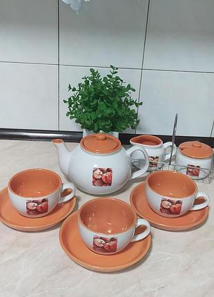 Керамический чайный сервиз
