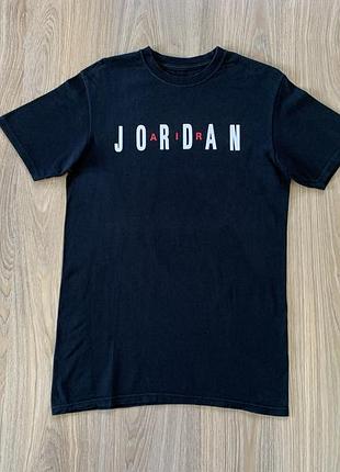 Чоловіча бавовняна футболка з принтом nike air jordan
