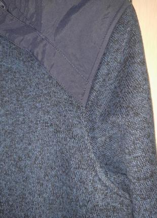 Якісний стильний в’язаний светр з флісу 48-50 р. л-хл6 фото