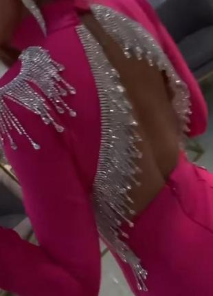 Обтисле плаття з відкритою спиною,нерально шикарне, турція, якість люкс.