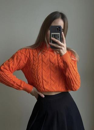 Светр в’язаний помаранчевий