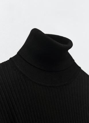 Трикотажна водолазка у рубчик zara xs-s