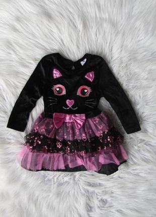 Карнавальный костюм платье кошка пышная юбка с хвостом новогодний halloween хэллоуин matala