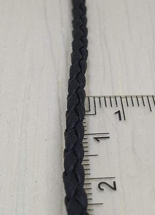 Ювелирный шнурок из текстиля с серебряными вставками. артикул 7038р 603 фото