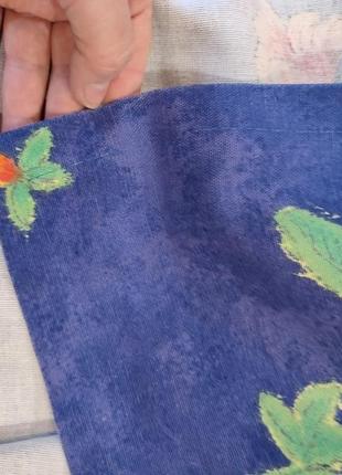 Красивая натуральная скатерть 213*140