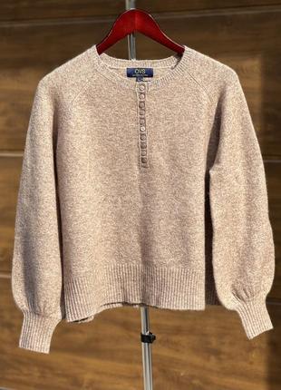 Ovs италия базовый свитер пуловер кофта беж размер м5 фото