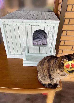 Будиночок для кота. будка для невеликого песика. теплий будиночок для тварин
