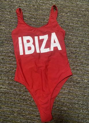 Купальник суцільний червоний ibiza primark розмір xs(4) eur 32 s