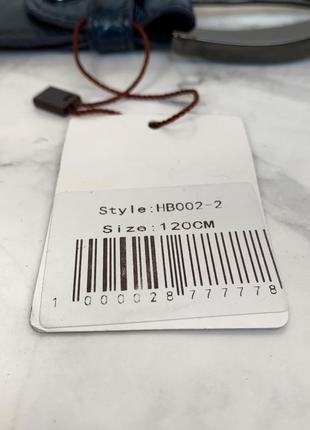 Чоловічий ремінь stefano ricci під шкіру крокодила синього кольору, розмір 120