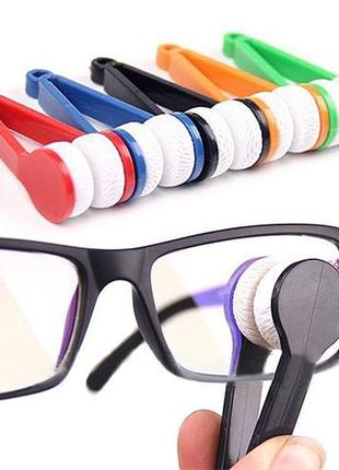 Двостороння щітка для чищення окулярів мікрофібра двостороння щітка для чищення окулярів мікрофібра7 фото