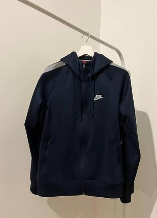 Зіп худі темно-синє nike
