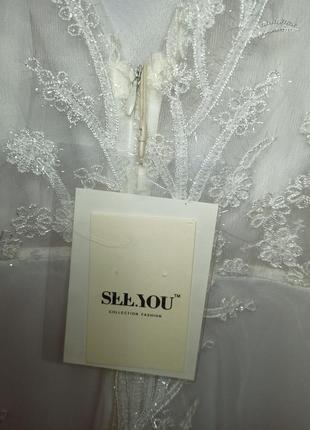 Сукня у білому кольорі на свято/ весілля / день народження.7 фото
