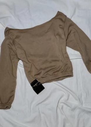 Кроптоп укорочене худі кофта пуловер