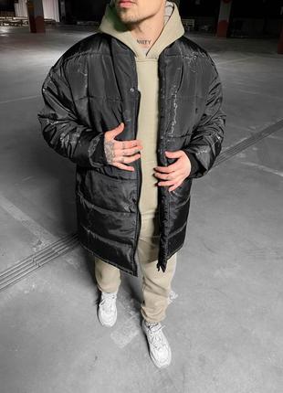 Куртка мужская зимняя до -25 удлиненная / куртках чоловіча зимова до -25 подовжена без капюшона2 фото