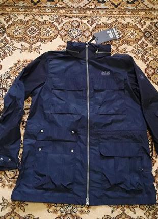 Брендовая фирменная демисезонная женская куртка jack wolfskin, оригинал из сша, новая с бирками, размер xl-xxl.
