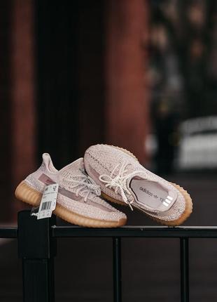 Кроссовки рефлектив adidas yeezy superstar 350v2, текстильные кроссовки