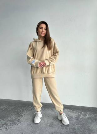 699 грн😎жіночий теплий костюм спортивний мікро фліс