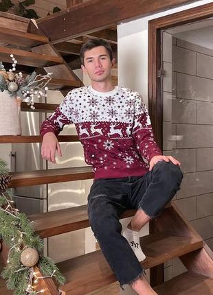 Мужской свитер з оленями ☃️